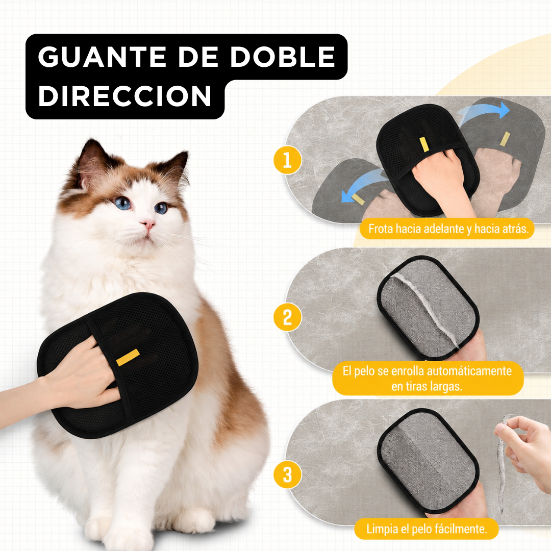 Manopla quita pelos mascota