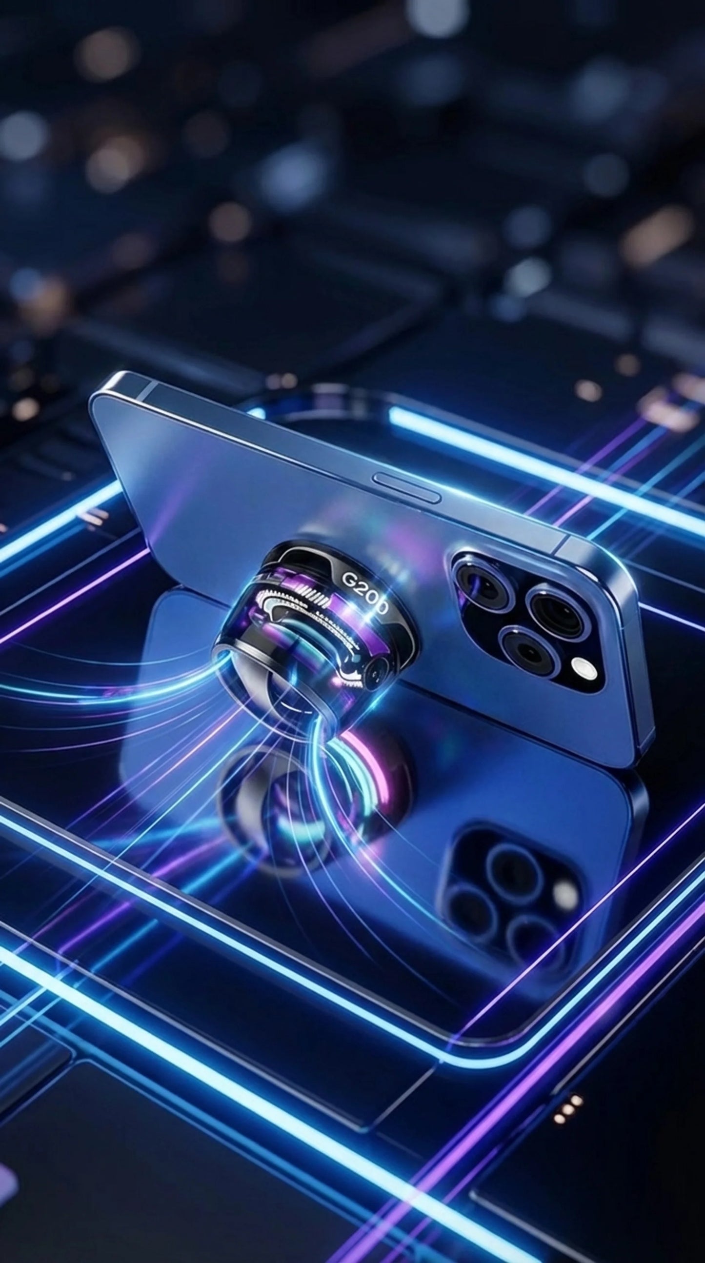 Altavoz Bluetooth Magnético G200 con Luz RGB