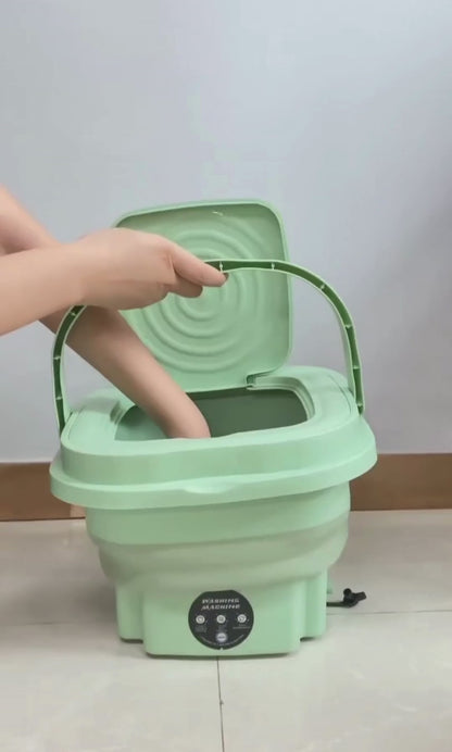 Lavadora Portátil Plegable 8L + !GRATIS¡ Ducha Extraíble | Compacta para Viaje y Hogar
