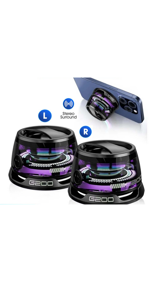 Altavoz Bluetooth Magnético G200 con Luz RGB